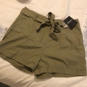 F21 Olive Shorts
